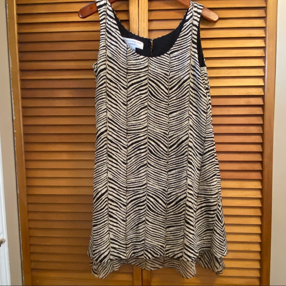 Jones New York Silk Animal Print Cocktail Dress Size 4